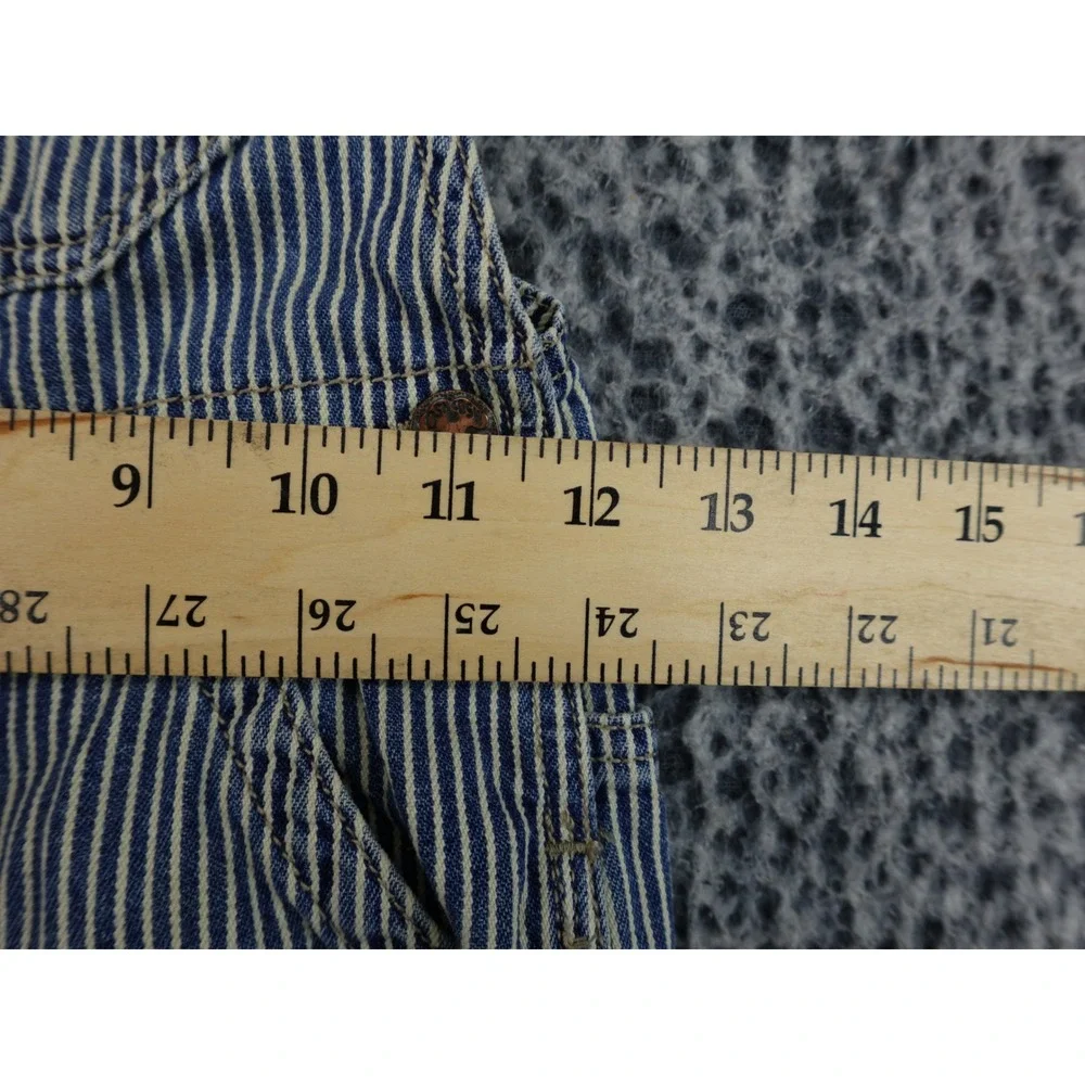 OshKosh Bgosh Hickory Stripe Denim Overalls Kids Blue White Vestbak Carpenter